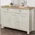 Highgate 3 Door 2 Drawer Sideboard - Cream, Oak