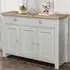 Highgate 3 Door 2 Drawer Sideboard - Grey, Oak