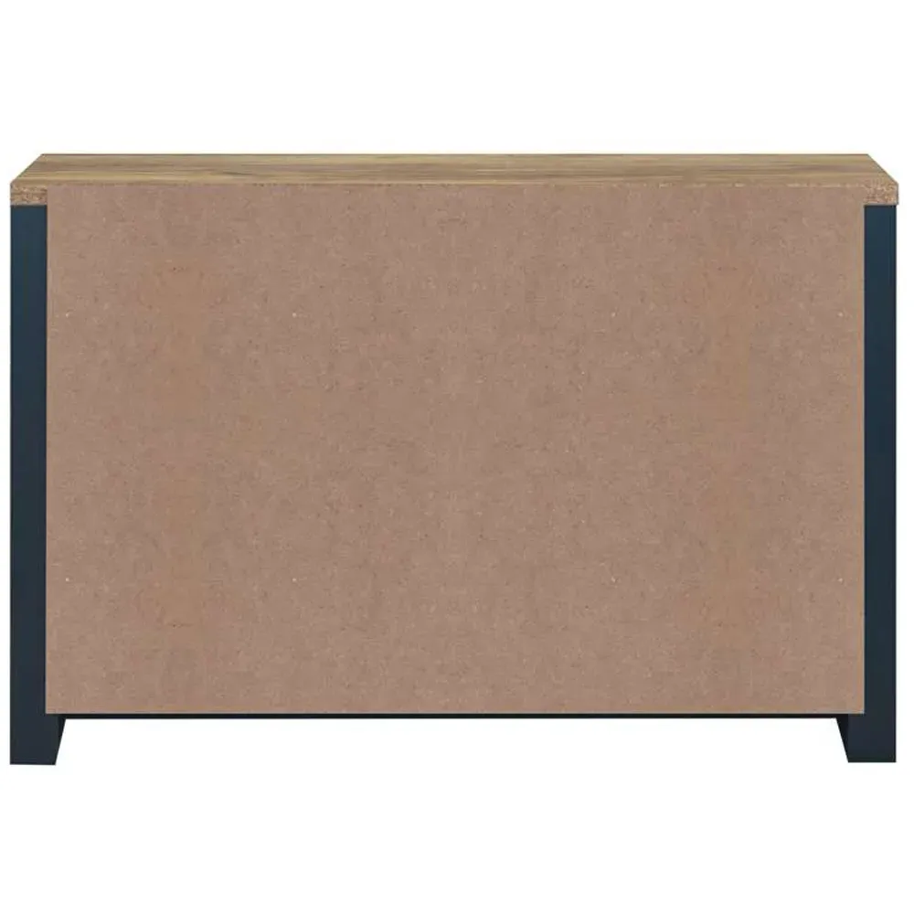 Highgate 3 Door 2 Drawer Sideboard - Navy, Oak