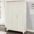 Highgate 3 Door Wardrobe - Cream, Oak