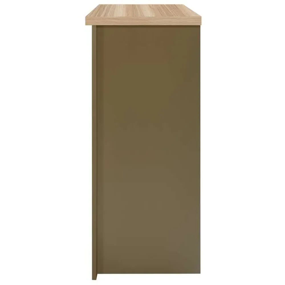 Highgate 4 Drawer Storage Chest - Green, Oak