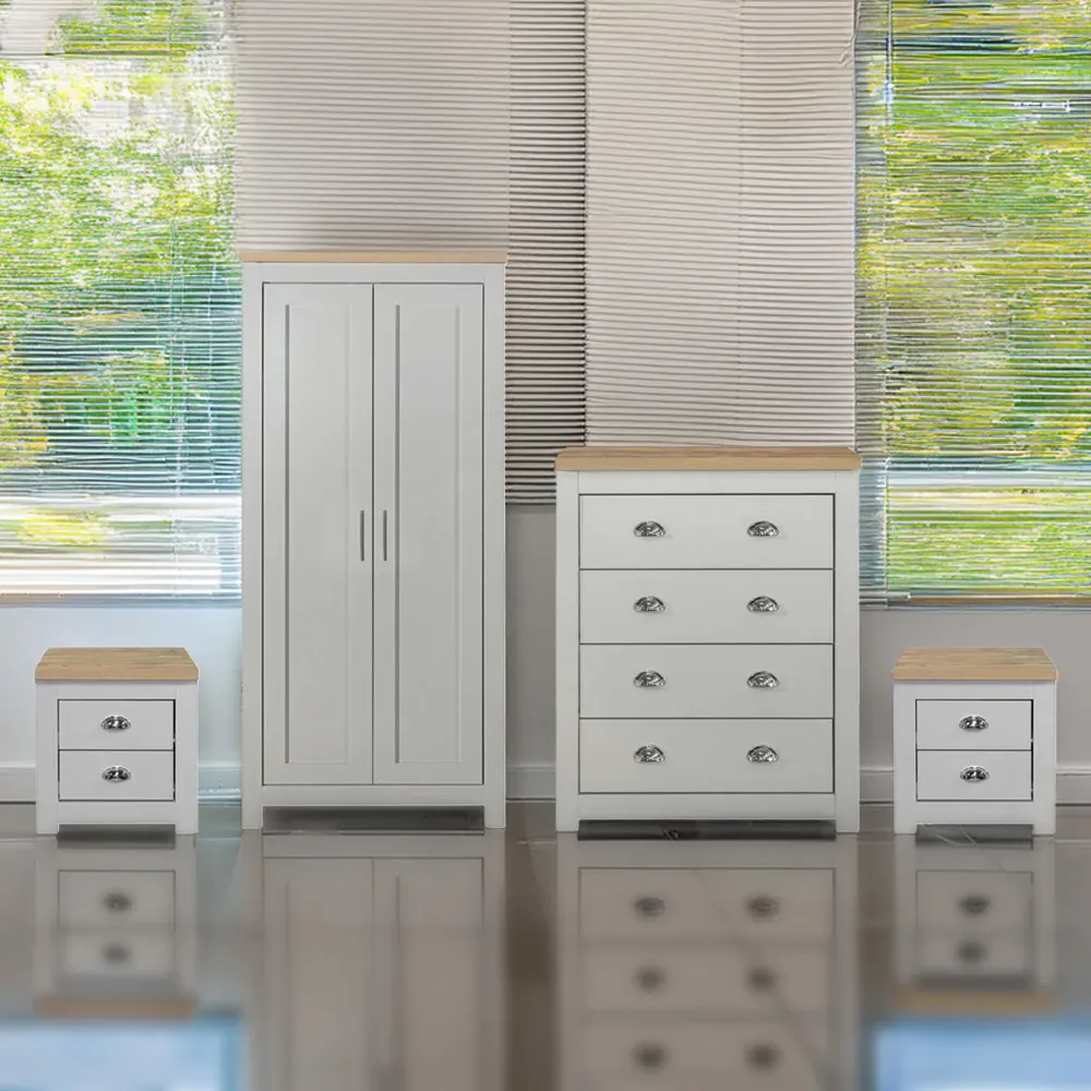 Highgate 4 Piece Bedroom Furniture Set - Grey