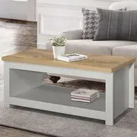 Highgate Coffee Table - Grey, Oak