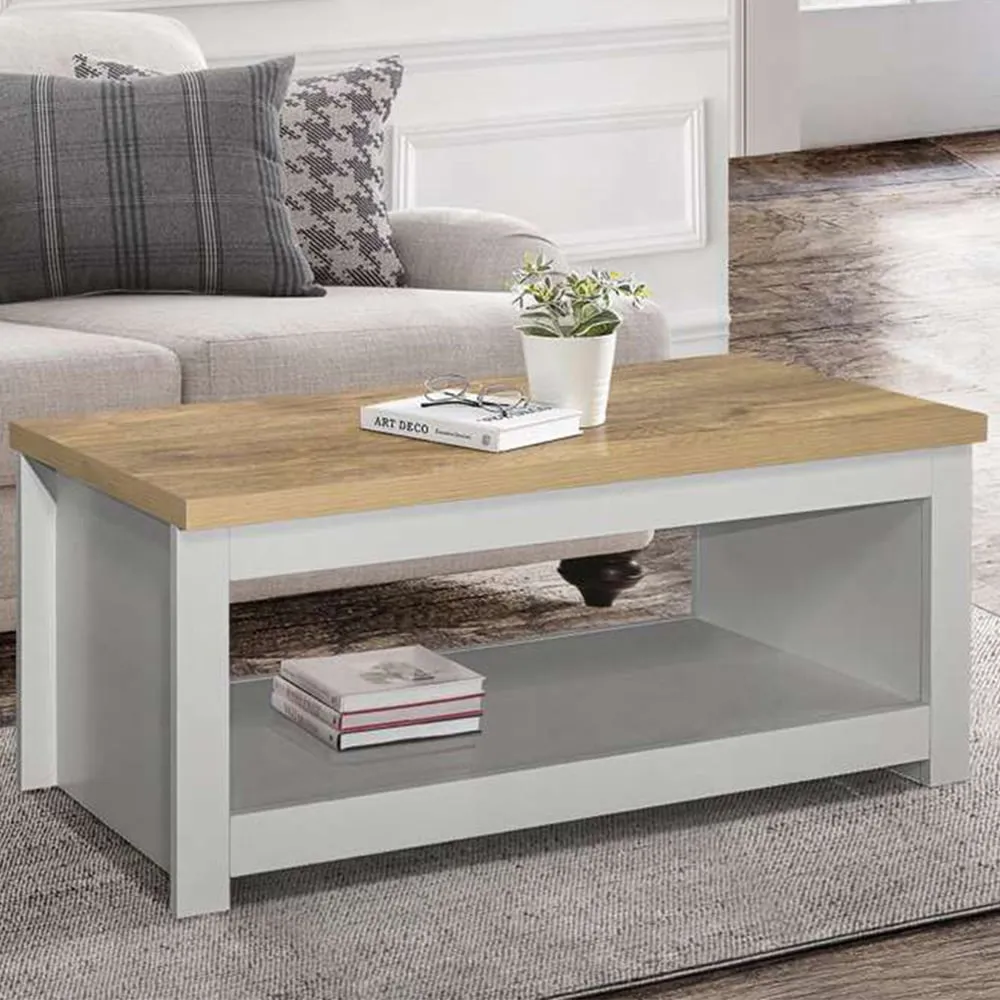 Highgate Coffee Table - Grey, Oak