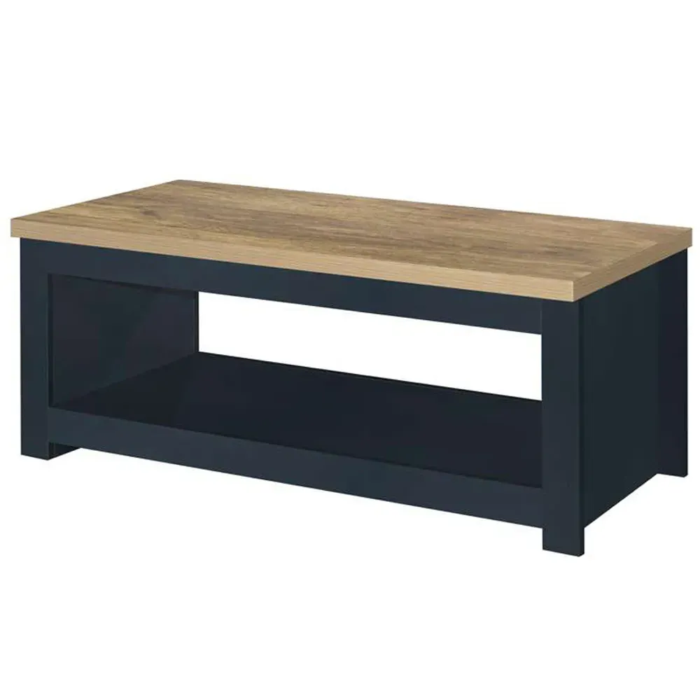 Highgate Coffee Table - Navy, Oak