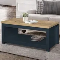 Highgate Coffee Table - Navy, Oak