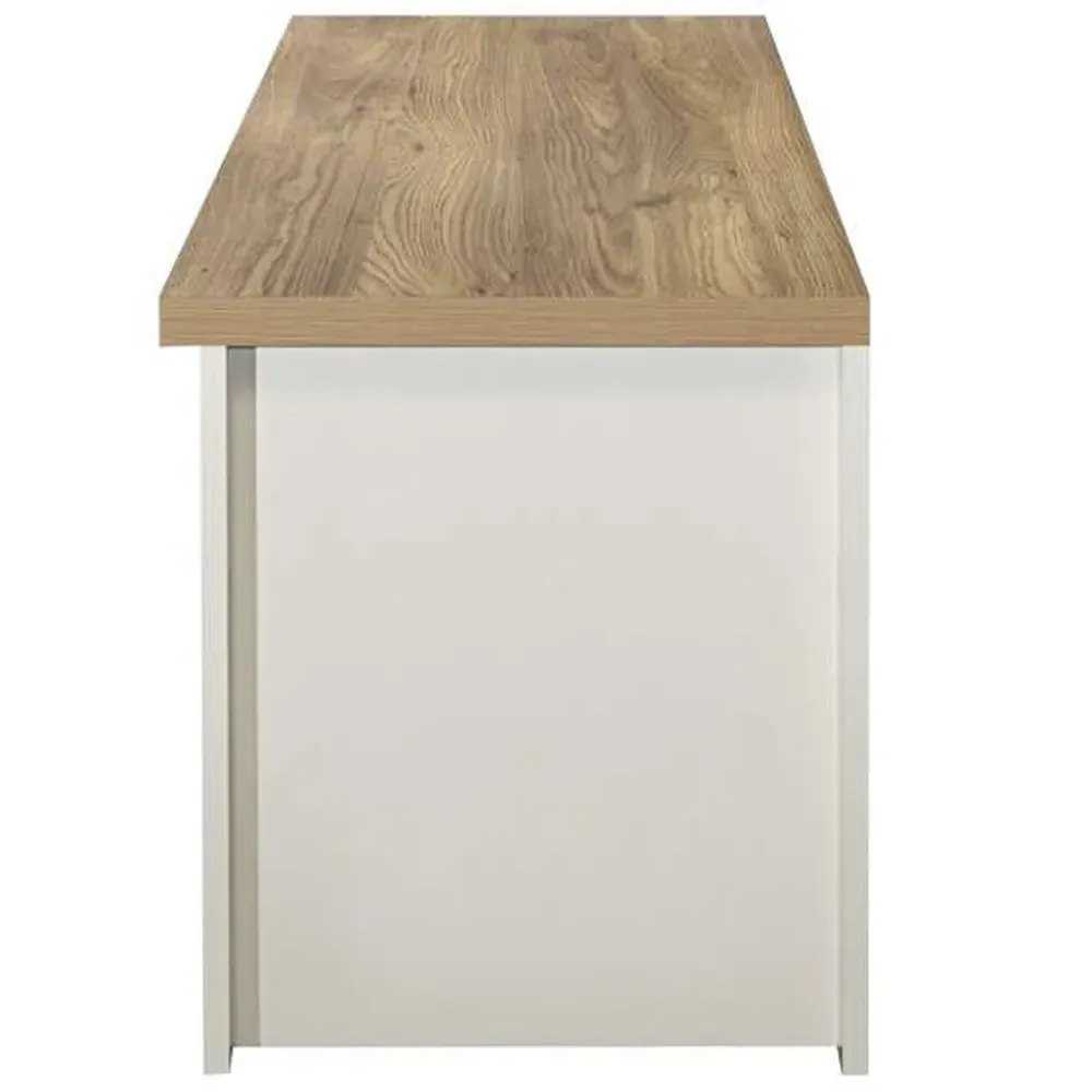 Highgate Large TV Unit with Storage - Cream, Oak