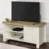 Highgate Small TV Unit with Storage - Cream, Oak
