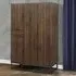 Houston 4 Door Wardrobe - Brown, Walnut Wood Effect