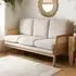 Ida 3-Seater Rattan Sofa - White