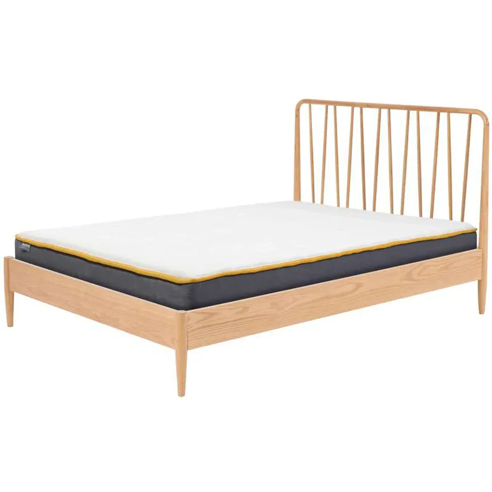 Jesper Super King Bed Frame - Brown, Oak