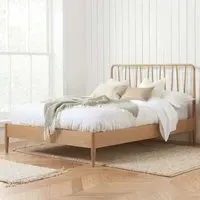 Jesper Super King Bed Frame - Brown, Oak