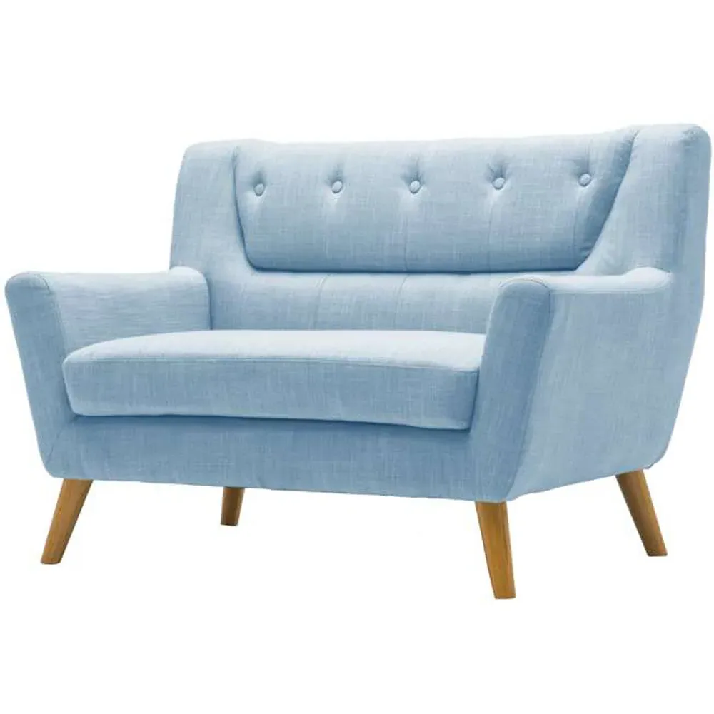 Lambeth 2-Seater Fabric Sofa - Duck Egg Blue