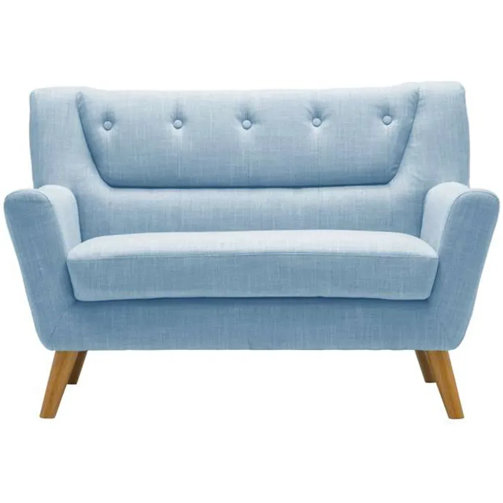 Lambeth 2-Seater Fabric Sofa - Duck Egg Blue