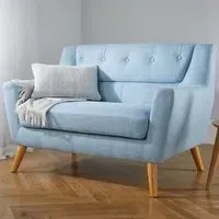 Lambeth 2-Seater Fabric Sofa - Duck Egg Blue