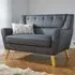 Lambeth 2-Seater Sofa - Grey, Fabric