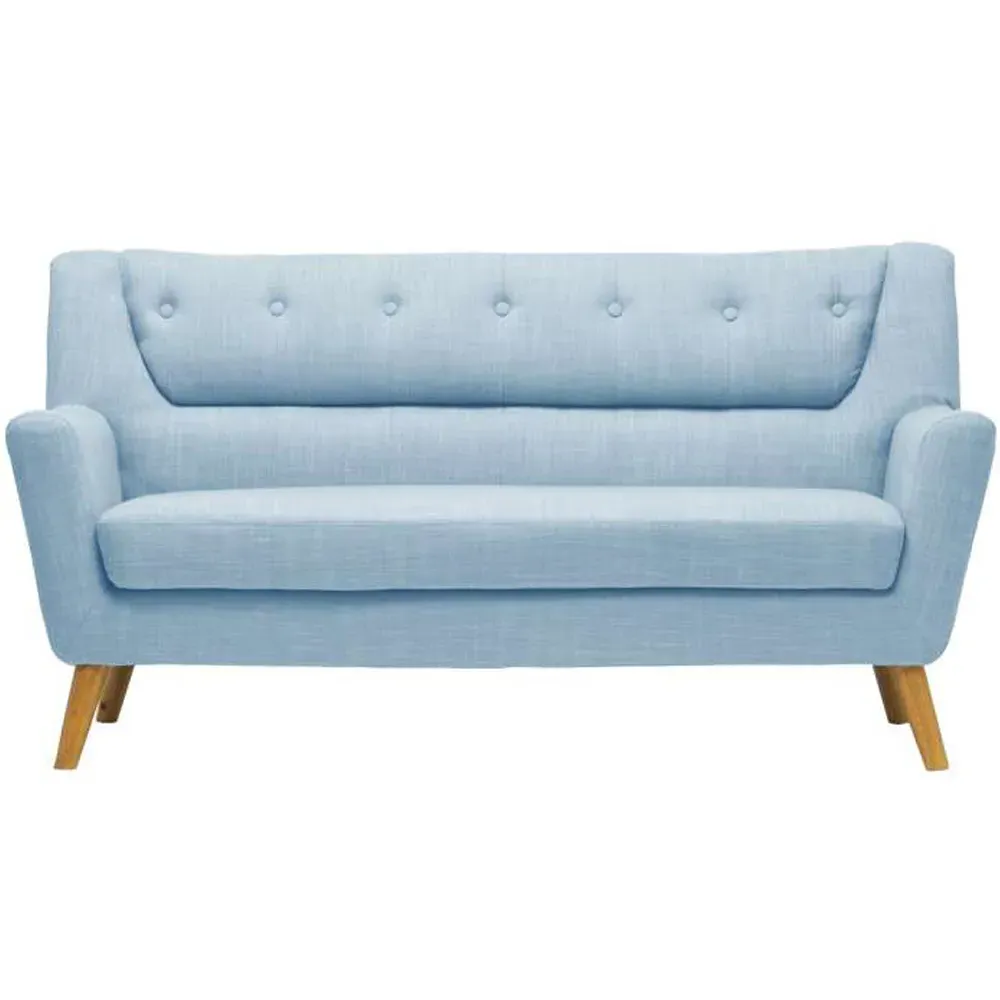 Lambeth 3-Seater Fabric Sofa - Duck Egg Blue