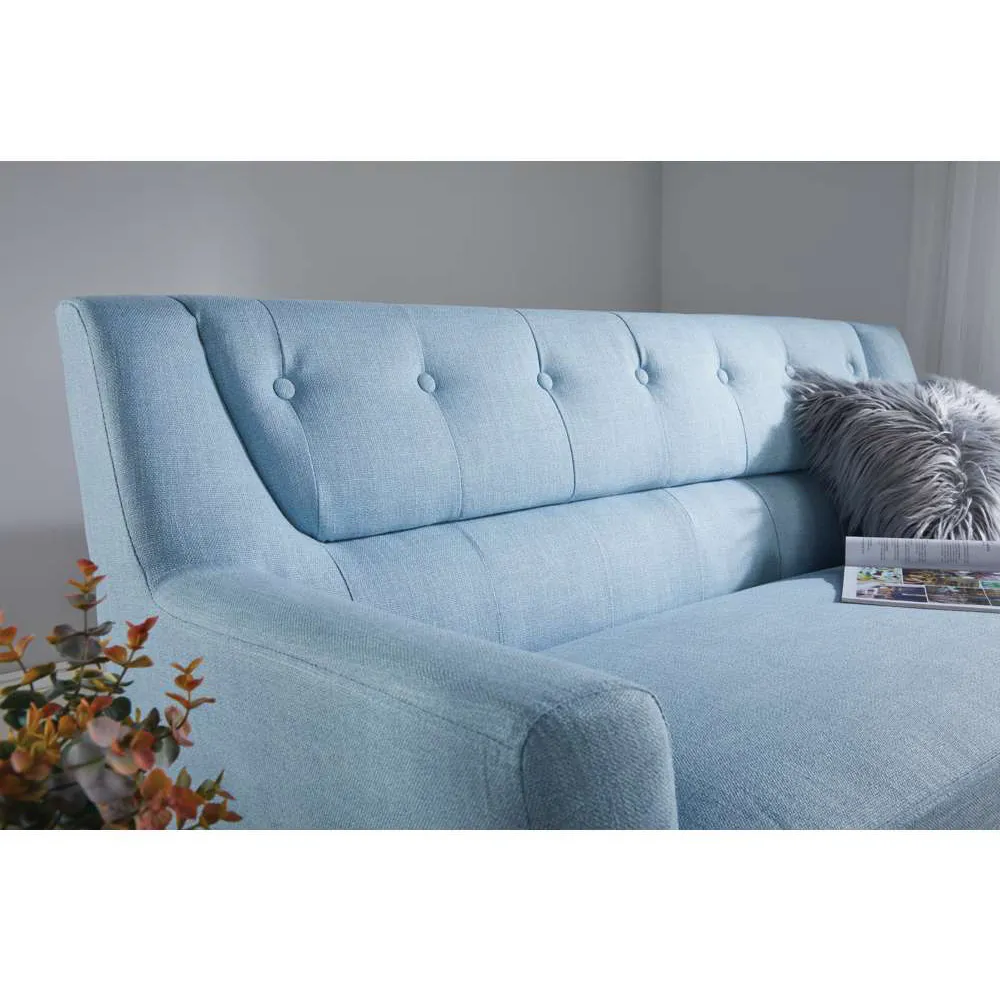 Lambeth 3-Seater Fabric Sofa - Duck Egg Blue
