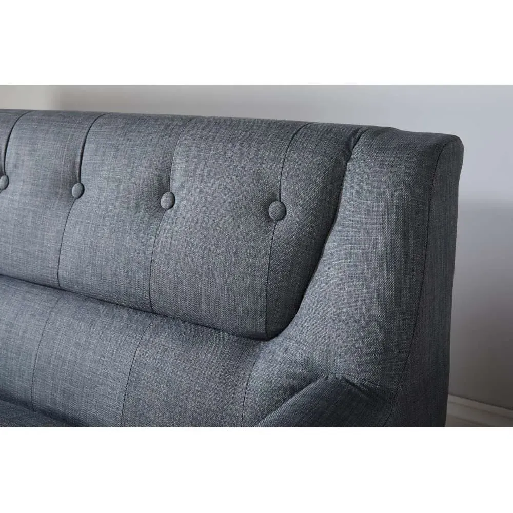 Lambeth 3-Seater Sofa - Grey, Fabric