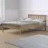 Lisbon Double Bed Frame - Brown, Pine