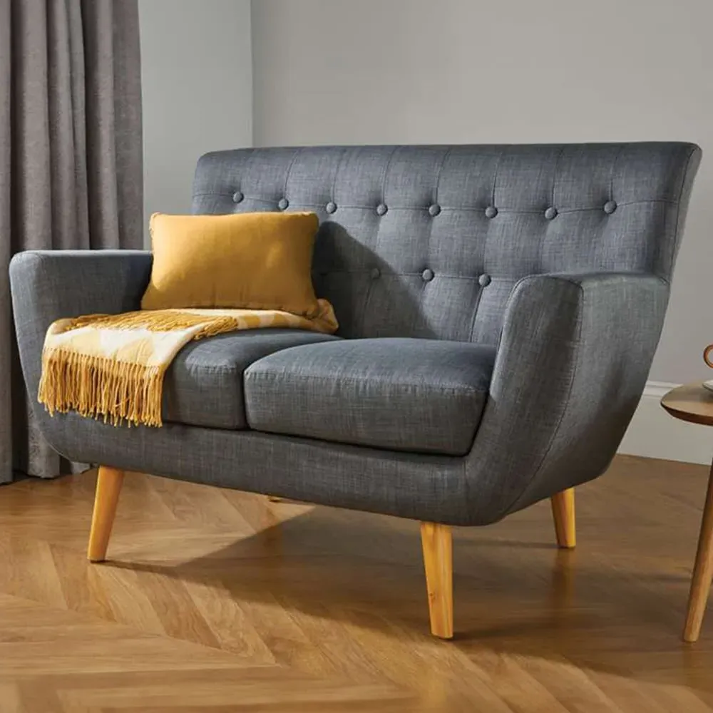 Loft 2-Seater Sofa - Grey, Fabric image