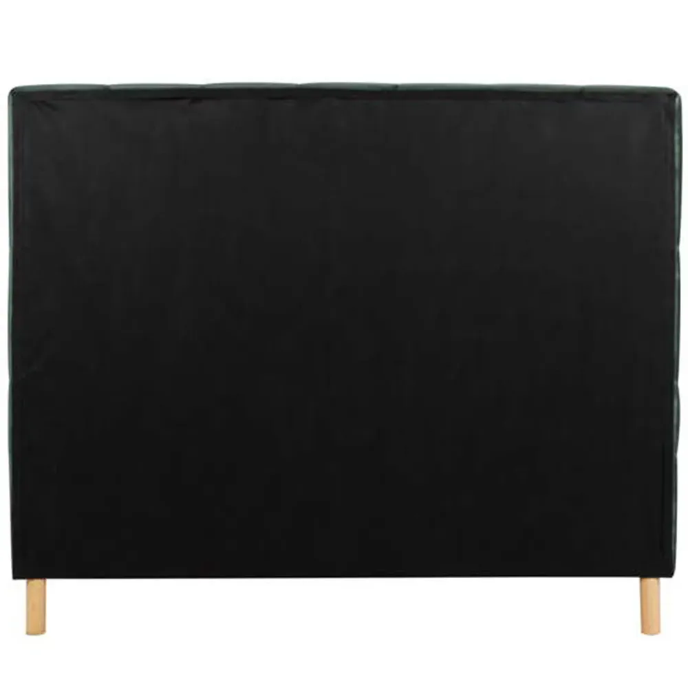 Loxley Double Bed Frame - Green, Polyester