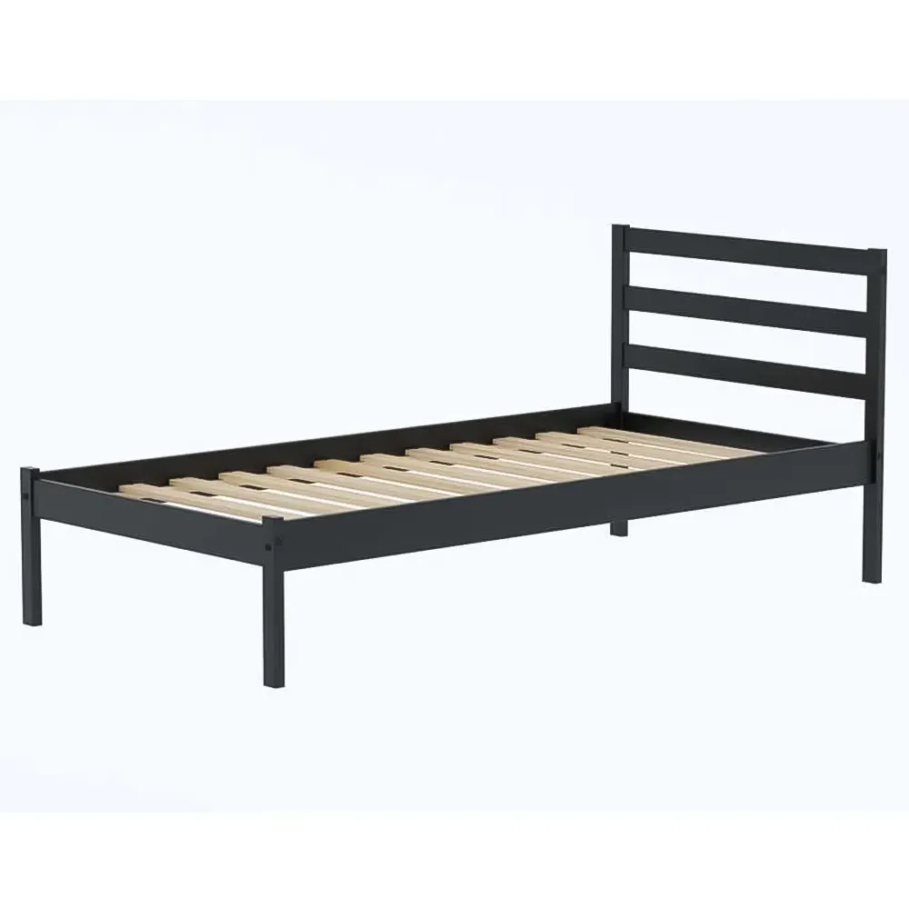Luka Single Bed Frame - Black