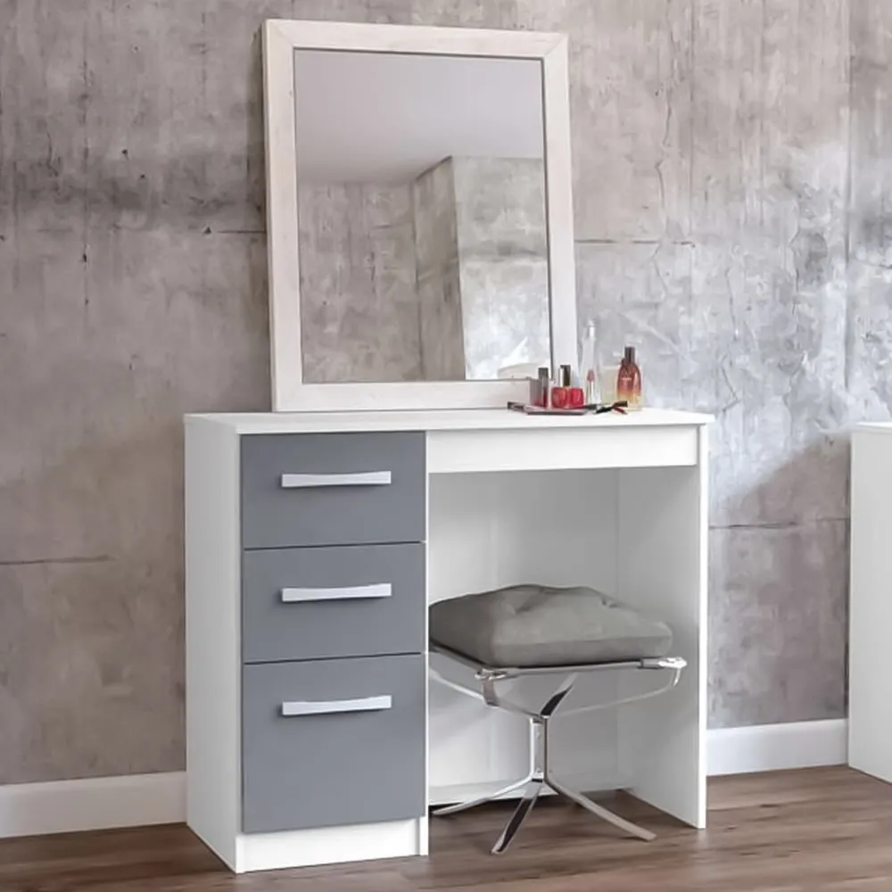Lynx 3 Drawer Dressing Table - White