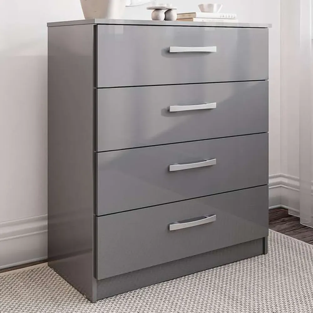 Lynx 4-Drawer Chest of Drawers - Grey image