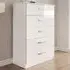 Lynx 5 Drawer Chest of Drawers - White
