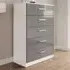 Lynx 5 Drawer Chest of Drawers - White