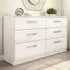 Lynx 6 Drawer Chest of Drawers - White
