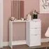 Madison 3 Drawer Dressing Table with Mirror - White