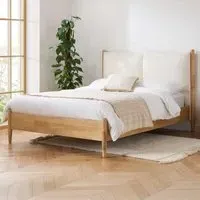Marley King Size Bed Frame - Brown, Linen
