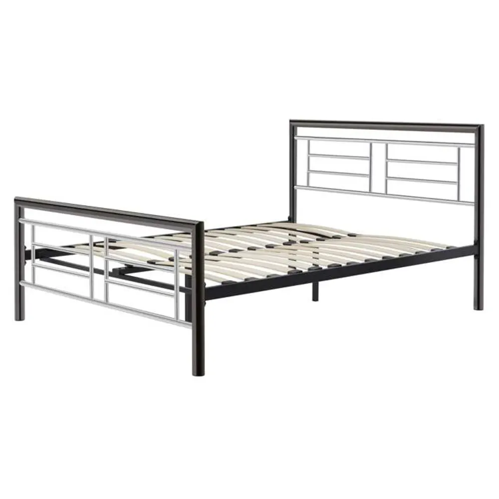 Montana Double Bed Frame - Silver
