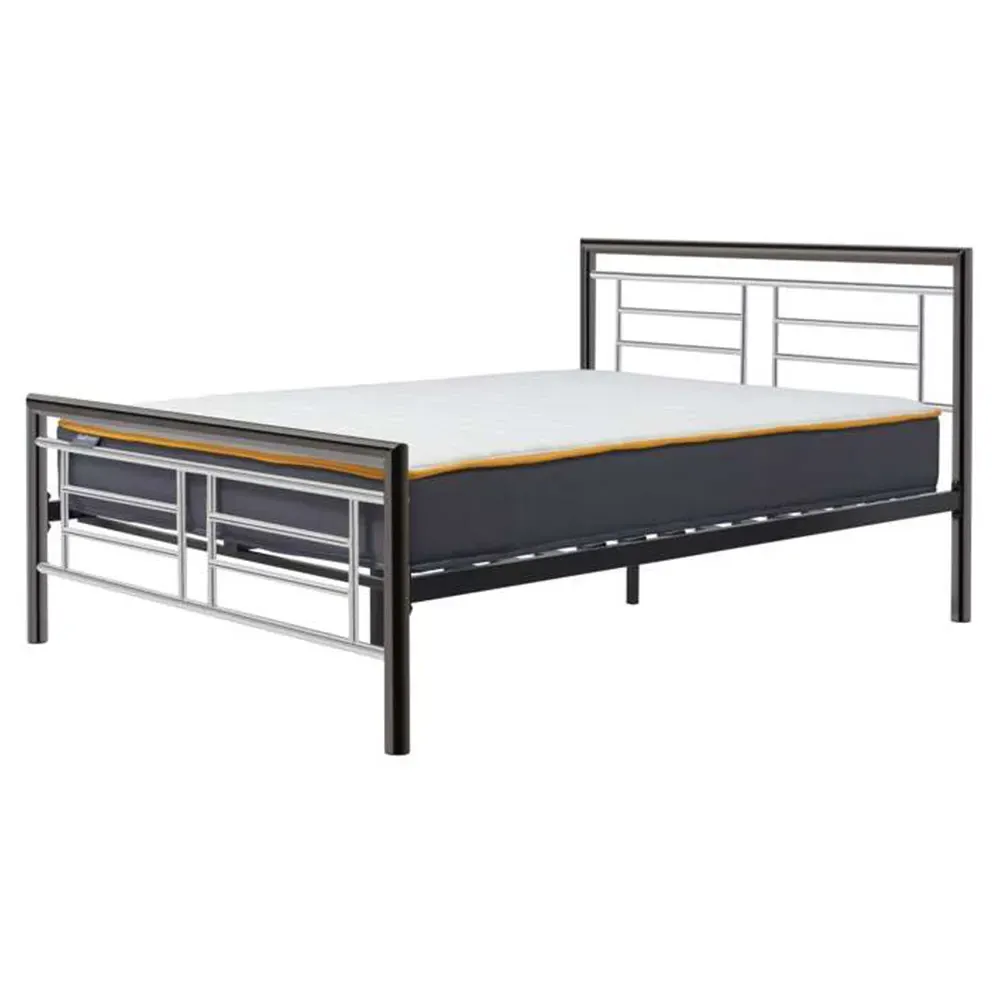 Montana Double Bed Frame - Silver