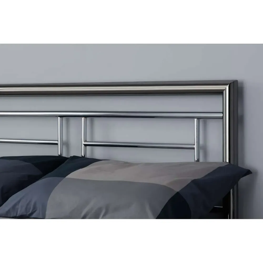 Montana Double Bed Frame - Silver