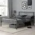 Montana Double Bed Frame - Silver