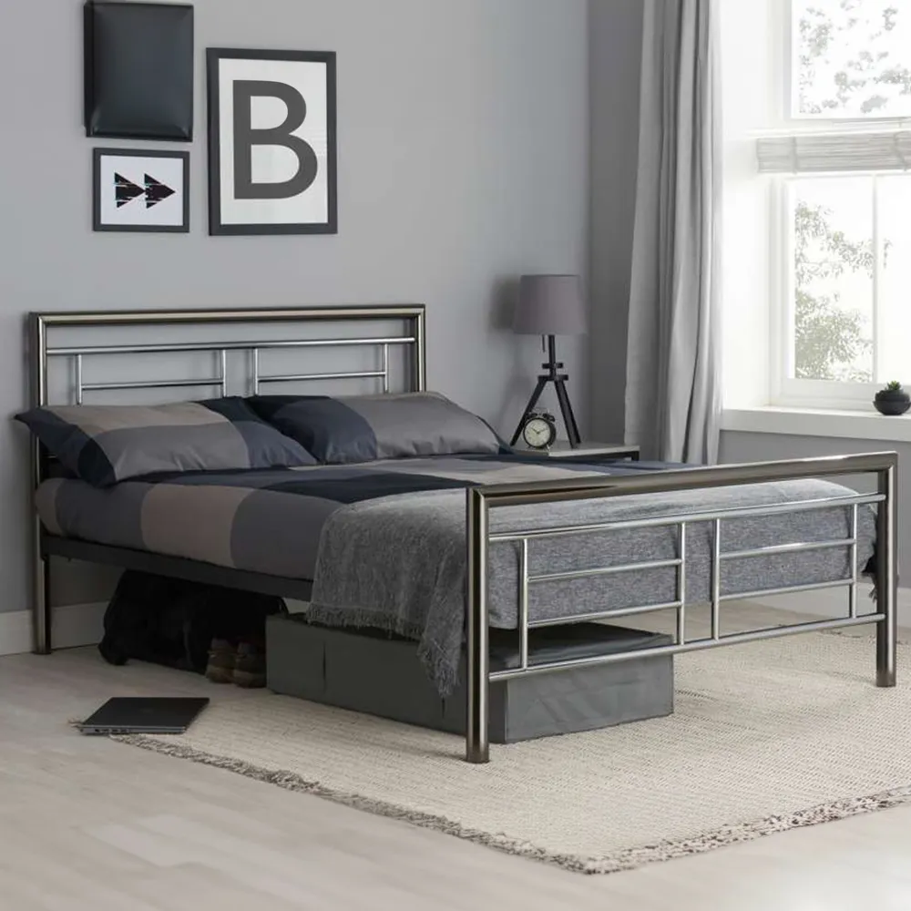 Montana Double Bed Frame - Silver image
