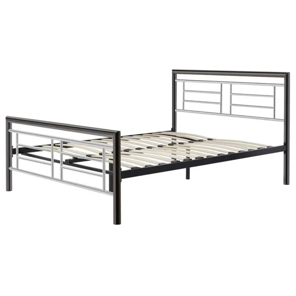 Montana King Size Bed Frame - Silver