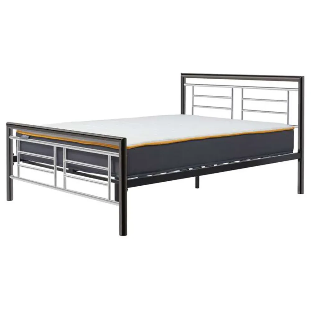 Montana King Size Bed Frame - Silver