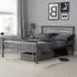 Montana King Size Bed Frame - Silver