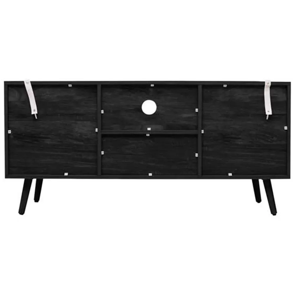 Noah 2 Door TV Unit with Drawer - Black