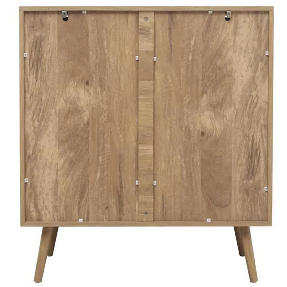 Noah 5 Drawer Chest of Drawers - Brown, Rattan