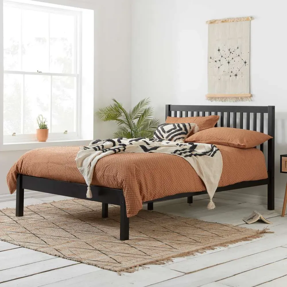 Nova Double Bed Frame - Black image