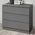 Oslo 3-Drawer Chest of Drawers - Grey