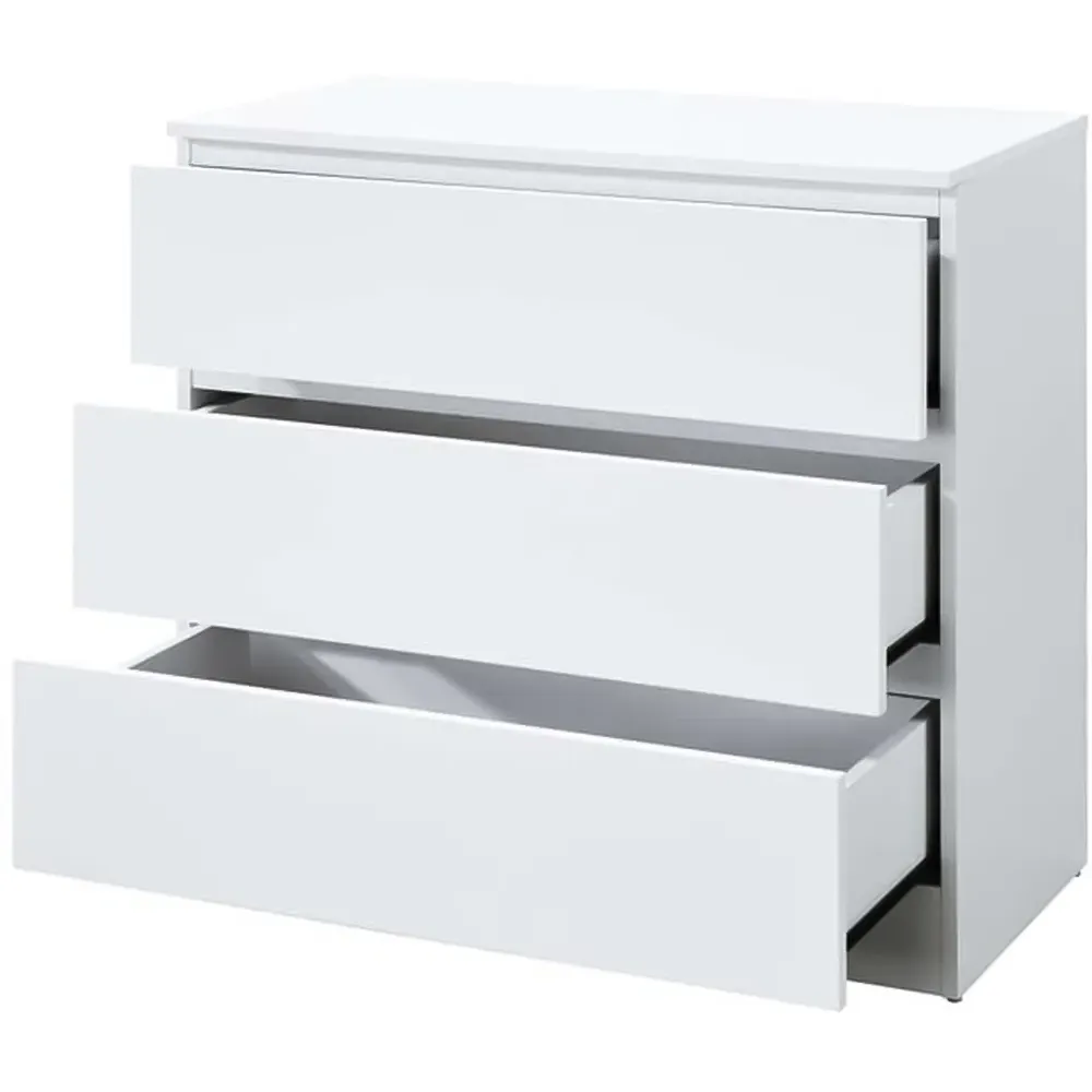 Oslo 3 Drawer Chest of Drawers - White
