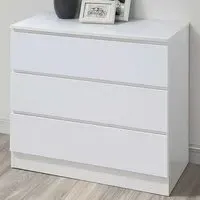 Oslo 3 Drawer Chest of Drawers - White