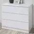 Oslo 3 Drawer Chest of Drawers - White