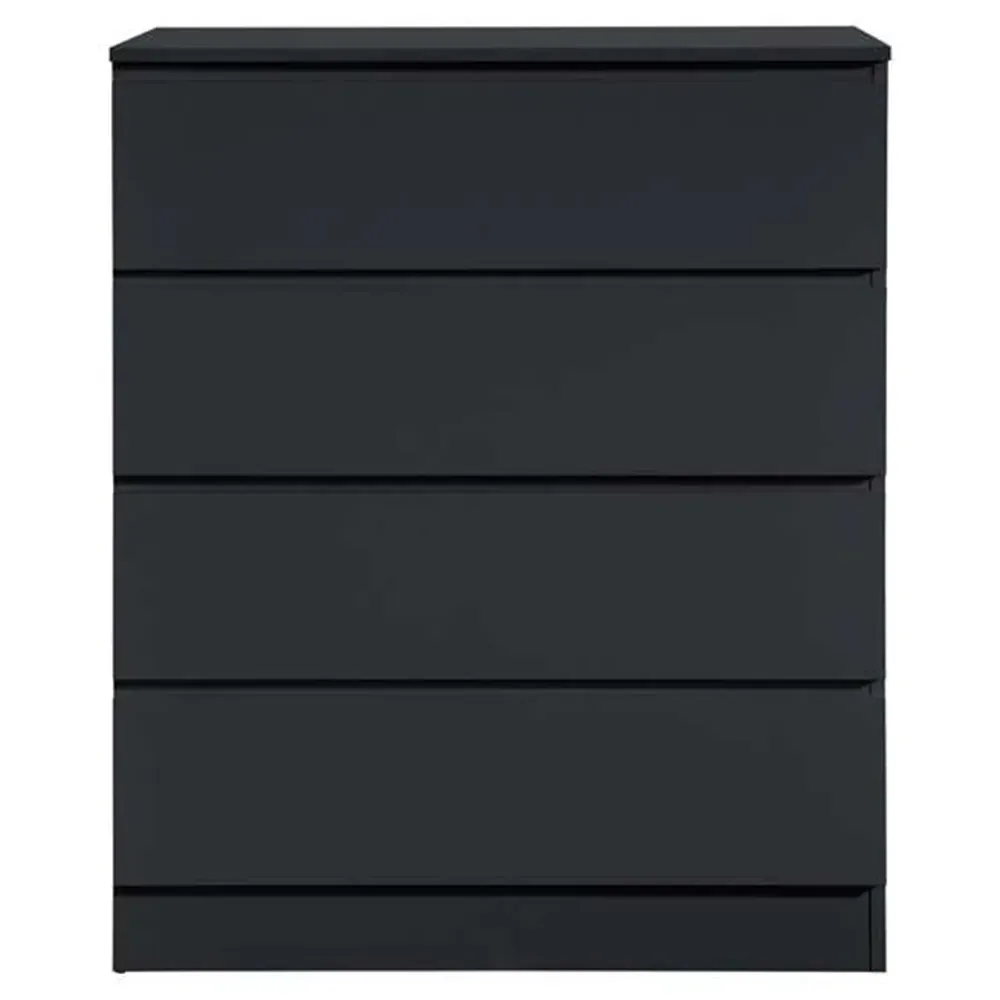 Oslo 4 Drawer Chest of Drawers - Black